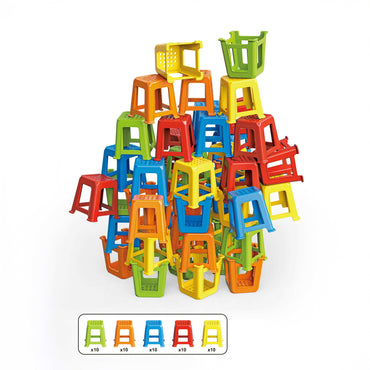 Stacking Chairs Jenga 50 Pcs product details for kids in Kuwait