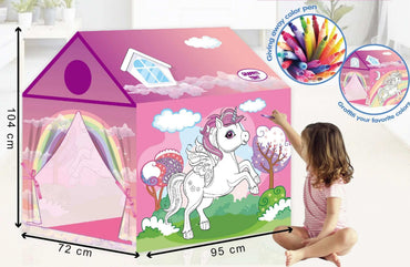 Children Unicorn Doodle Play Tent product details in Kuwait