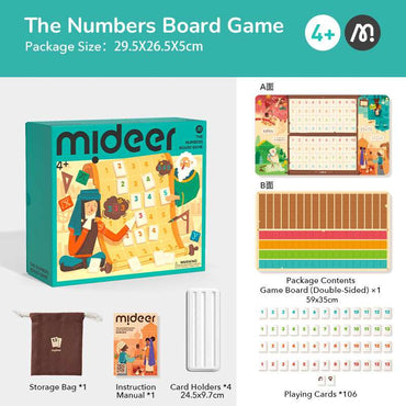 Mideer The Numbers Board Game product details for kids in Kuwait