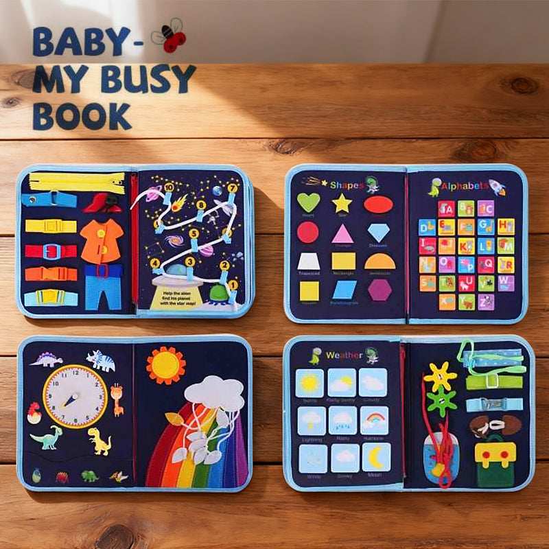 Baby My Busy Book Blue playtime toy in Kuwait