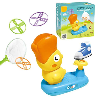Flying Disc Launcher Toy - Duck product details for kids in Kuwait