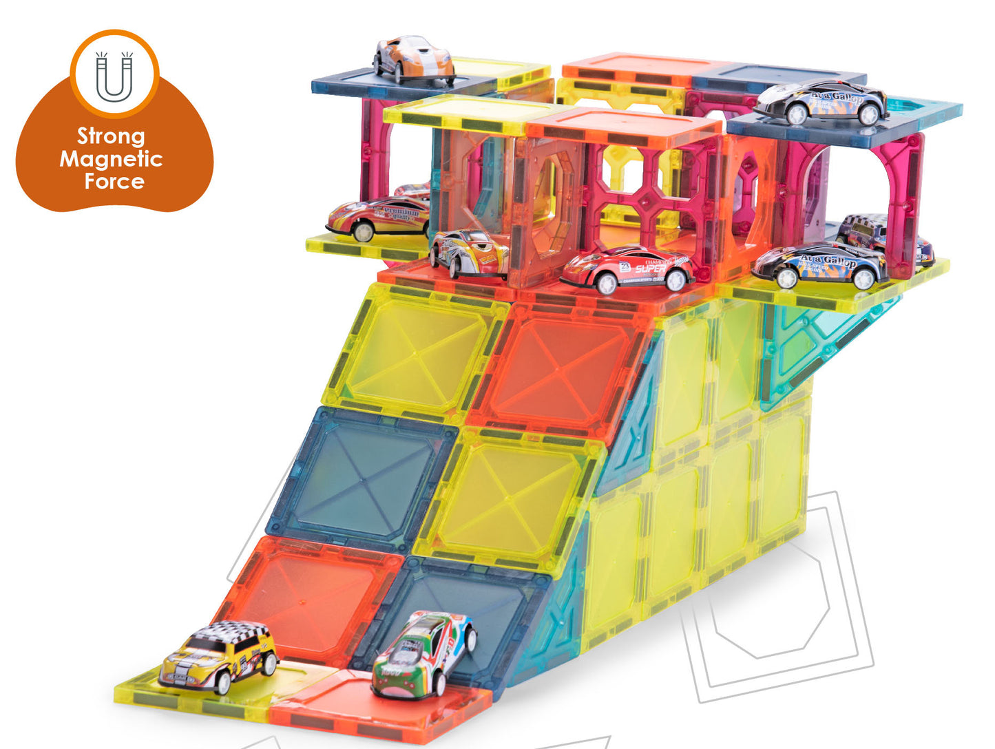 Magnetic Tiles 92 Pcs Set