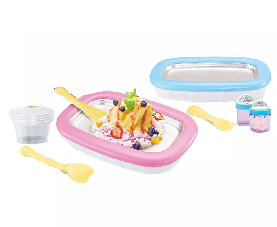 Diy Ice Cream Fired Machine - Pink