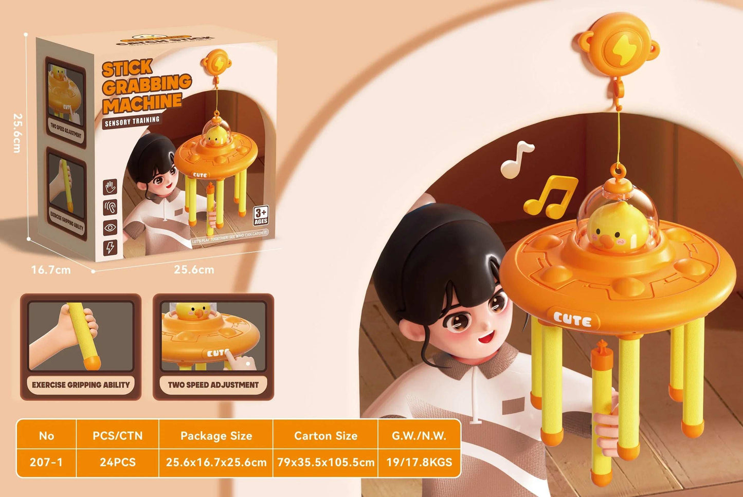Stick Grabbing Machine Toy for Kids Sensory Training Game with delivery in Kuwait