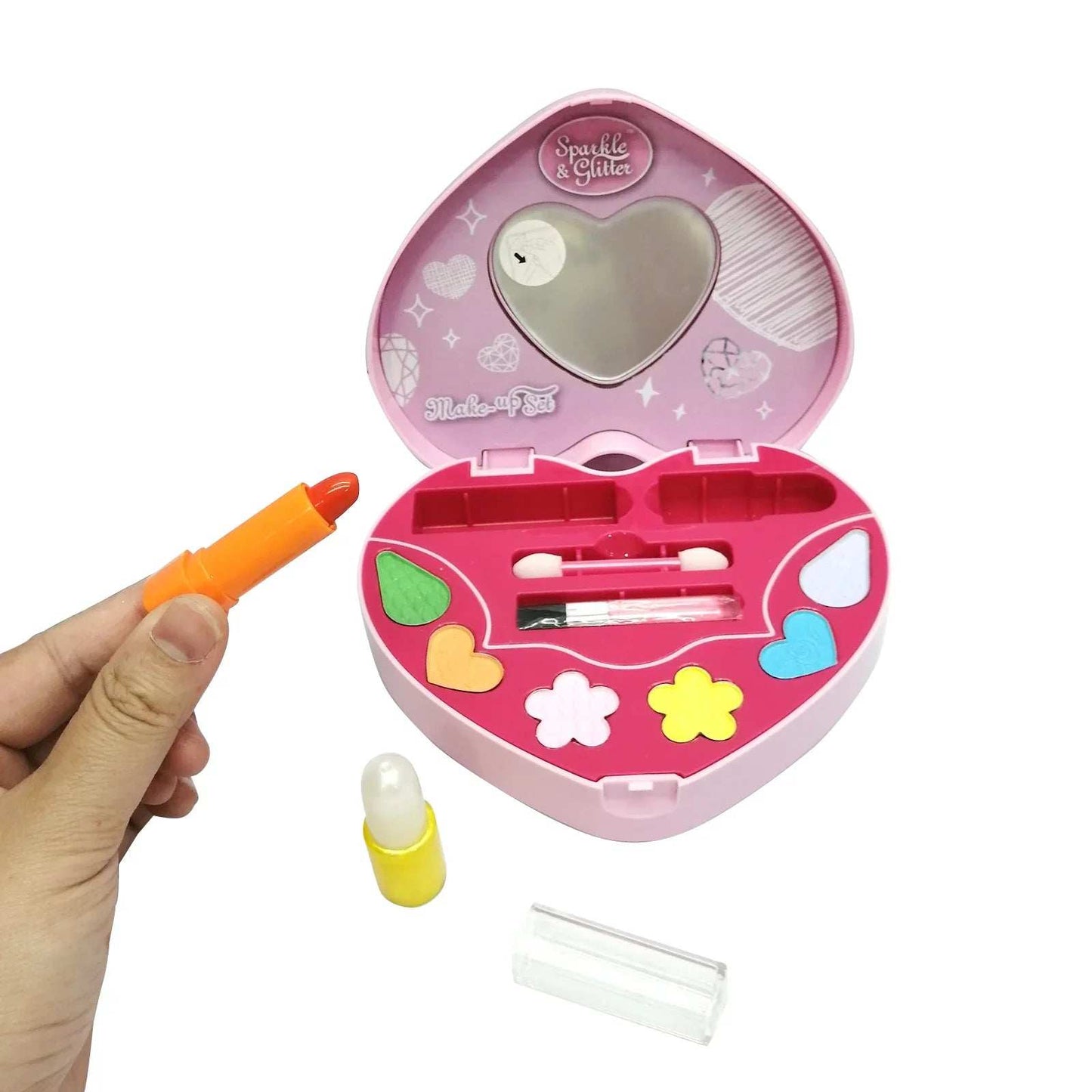 Sparkle And Glitter Makeup Set - Heart gift toy for kids in Kuwait