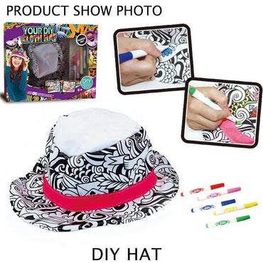 DIY Graffiti Coloring Hat product details for kids in Kuwait