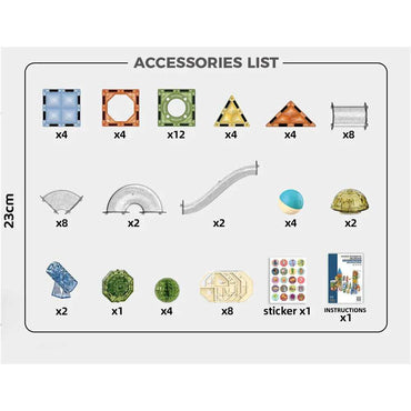 Fun Magnetic Blocks Set - 69 Pieces product details for kids in Kuwait
