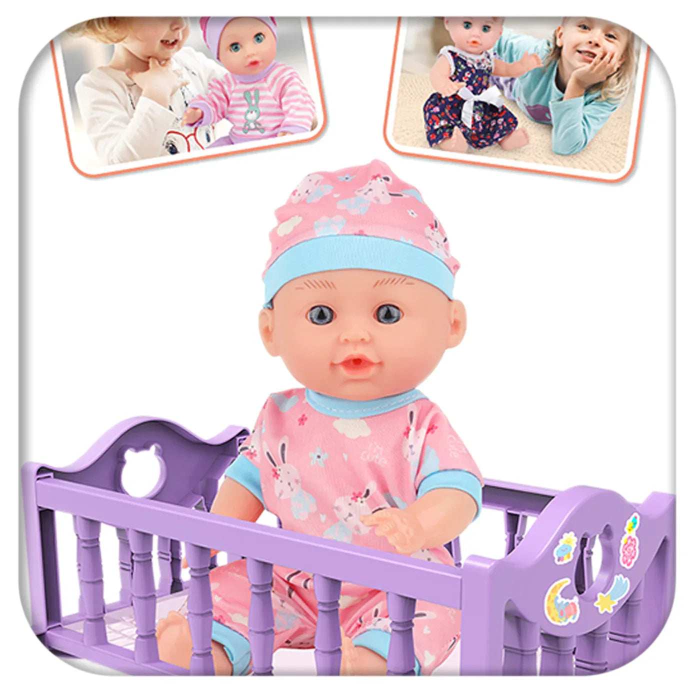 Baby Doll Play Set 12 Inch For Kids gift toy in Kuwait