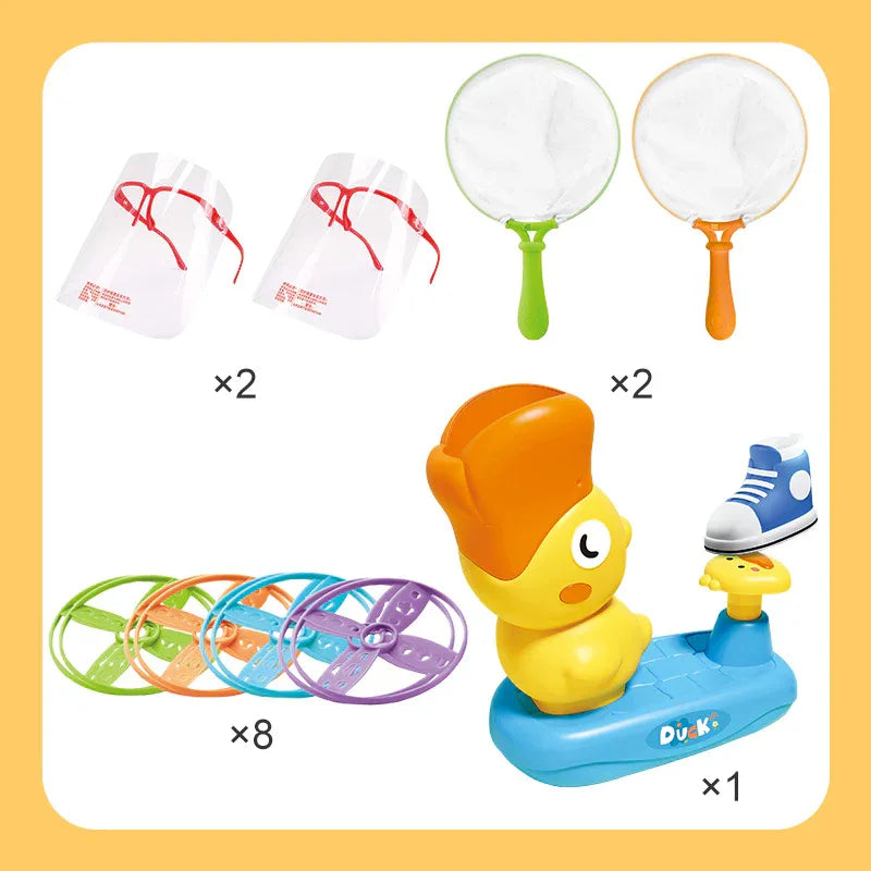 - Flying Disc Launcher Toy - Duck