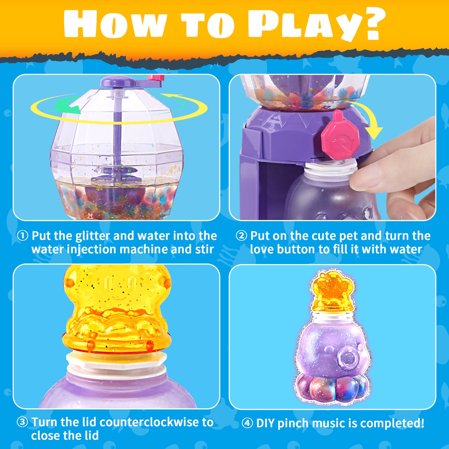 Diy Relieve Pressure Slime Underwater World Game