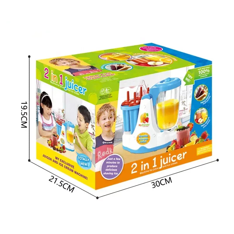 - Diy 2 In 1 Juicer And Ice Lolly Machine - Blue