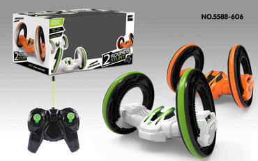 RC Stunt Car with Light - Green product details for kids in Kuwait