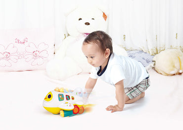 Hola Bump & Go Educational Airplane product details for kids in Kuwait