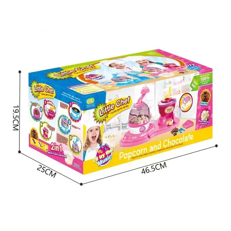DIY 2-in-1 Popcorn & Chocolate Machine – Pink for kids in Kuwait