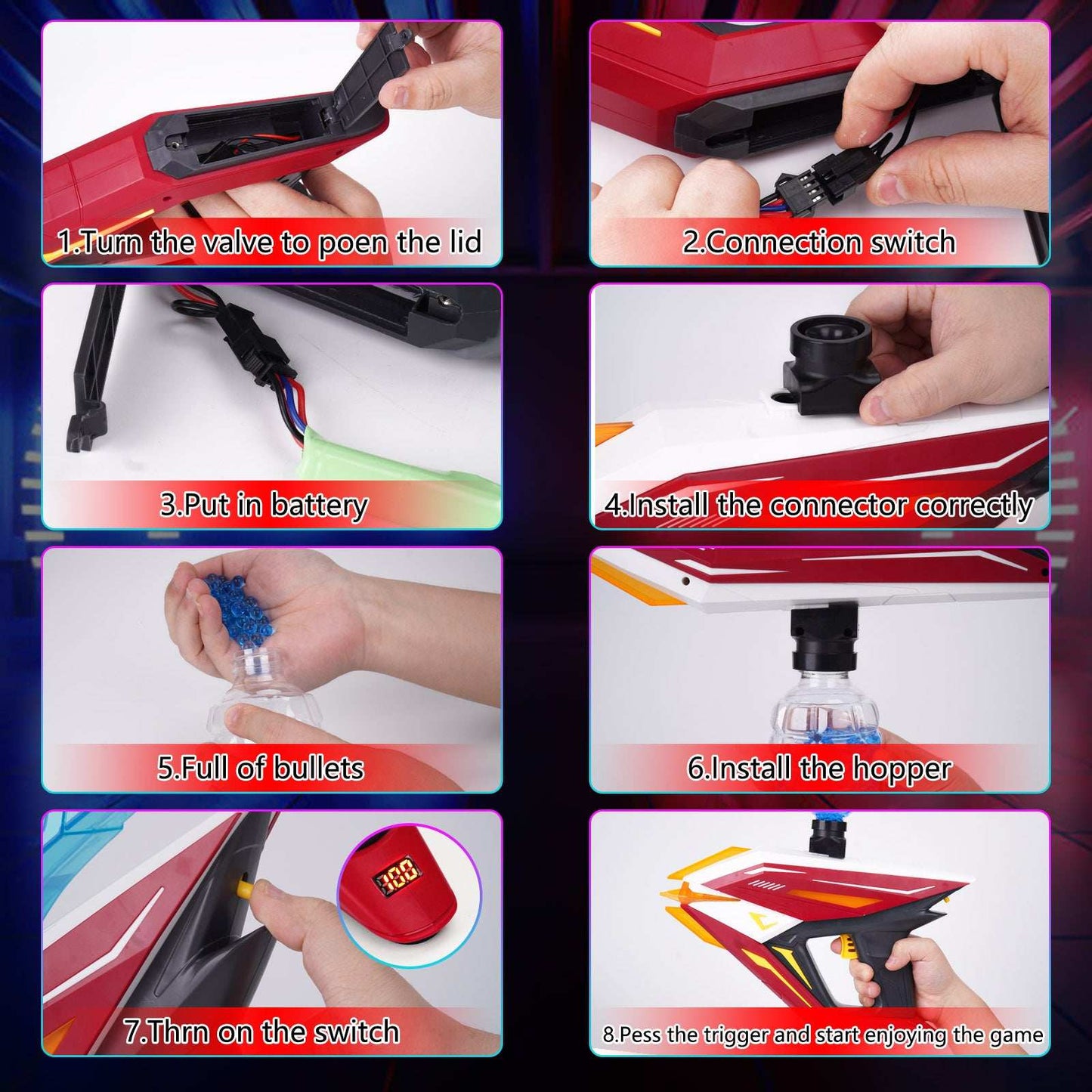 Electric Gel Bullet Gun with delivery in Kuwait