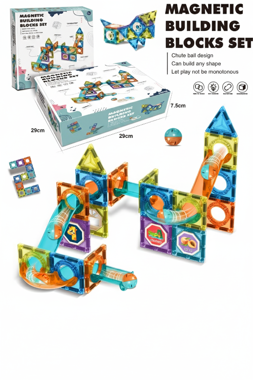 Magnetic Building Blocks Set - 42 Pcs