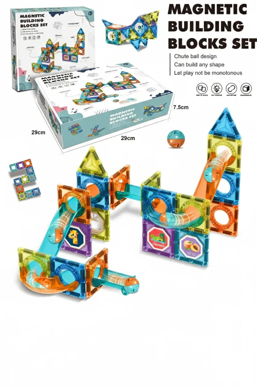 - Magnetic Building Blocks Set - 42 Pcs