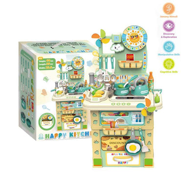 69 cm Kids Kitchen Playset – Pretend Cooking Set product details in Kuwait