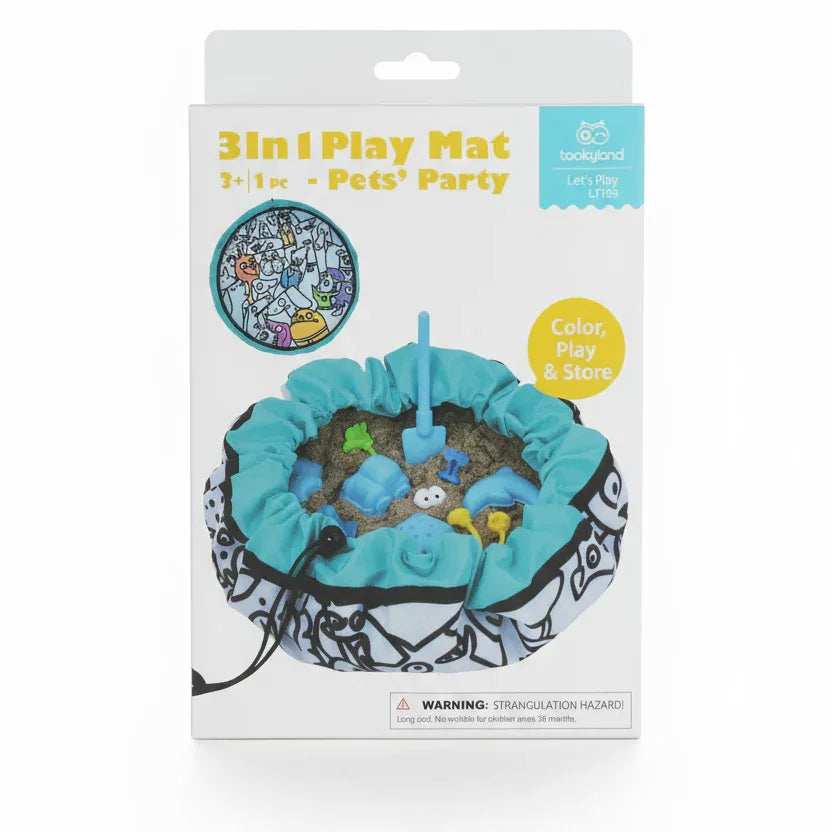 Tooky Toy 3 In 1 Play Mat - Pet's Party for kids in Kuwait