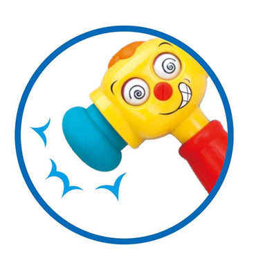 Hola 2 in 1 Toy Hammer With Music And Light Language Learning product details for kids in Kuwait