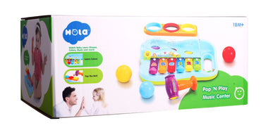 Hola Pop 'N Play Music Center product details for kids in Kuwait