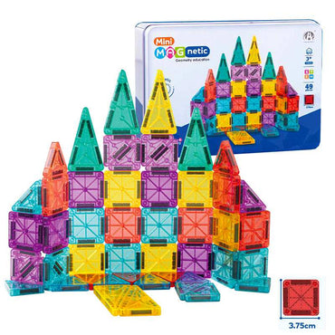 49PCS Magnetic Building Blocks with Iron Box product details for kids in Kuwait