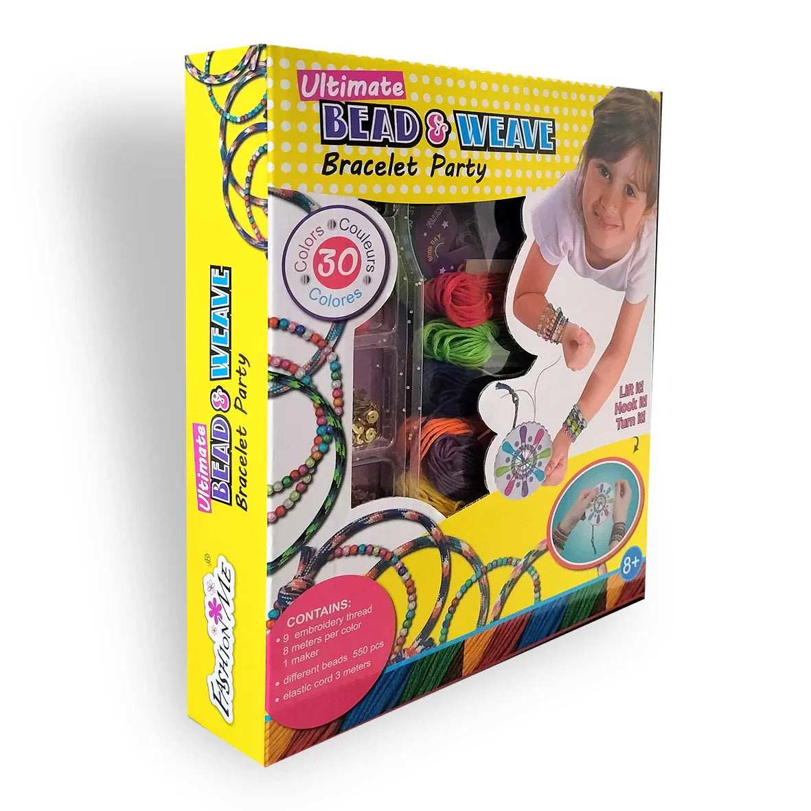 Fashion Me Bead And Weave Bracelet Party Set for kids in Kuwait