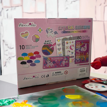 Fashion Me Crystal Painting Set - Unicorn product details for kids in Kuwait