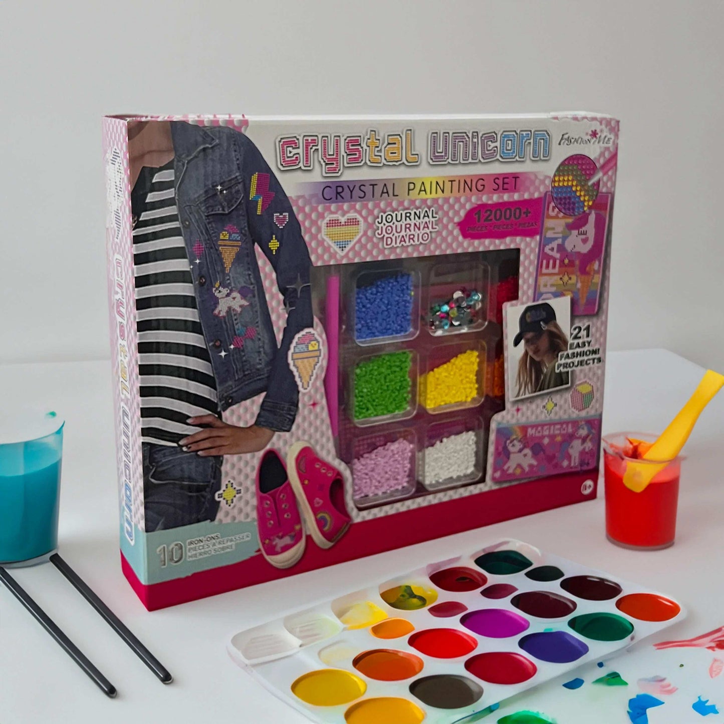 Fashion Me Crystal Painting Set - Unicorn gift toy for kids in Kuwait
