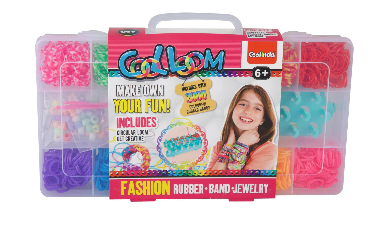 Paulinda Cool Loom Rubber Bracelet Making Set 2000 pcs gift toy for kids in Kuwait