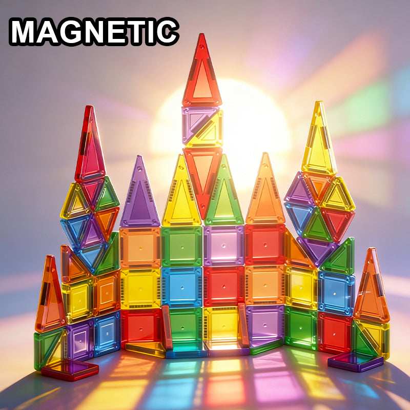 70PCS Magnetic Building Blocks with Iron Box playtime toy for children in Kuwait