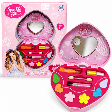 Sparkle And Glitter Makeup Set - Heart product details for kids in Kuwait