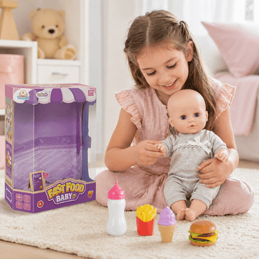 Fast Food Baby Doll With Sounds - 14 Inch product details in Kuwait