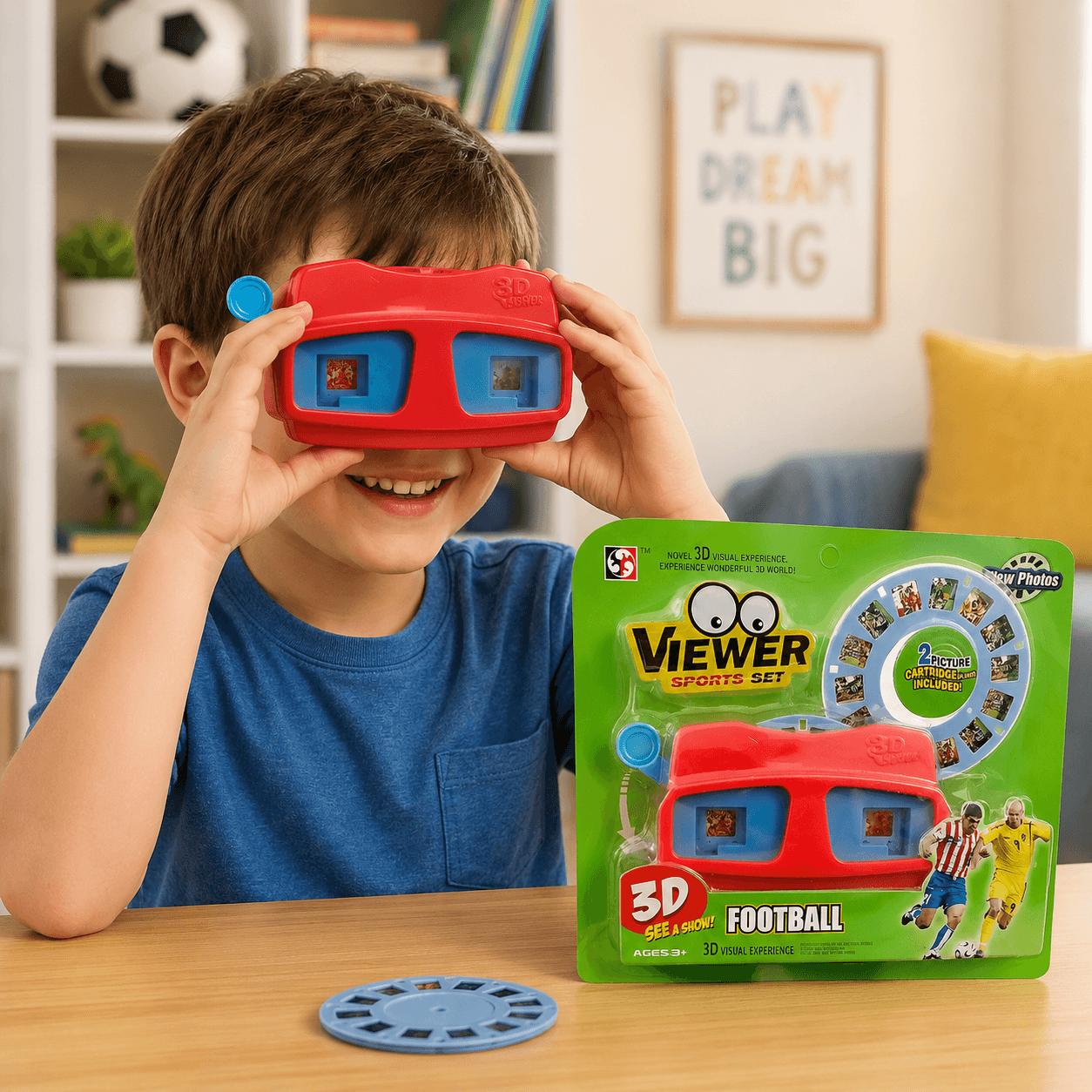 3D Football Viewing Machine - Red