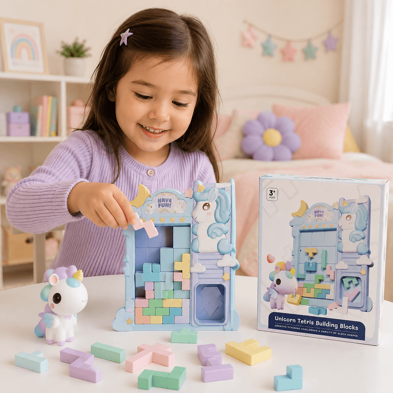 Tetris Building Blocks - Unicorn for kids in Kuwait