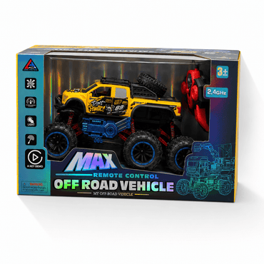 2.4G R/C Stunt Max Off-Road Car – Yellow toy product details in Kuwait