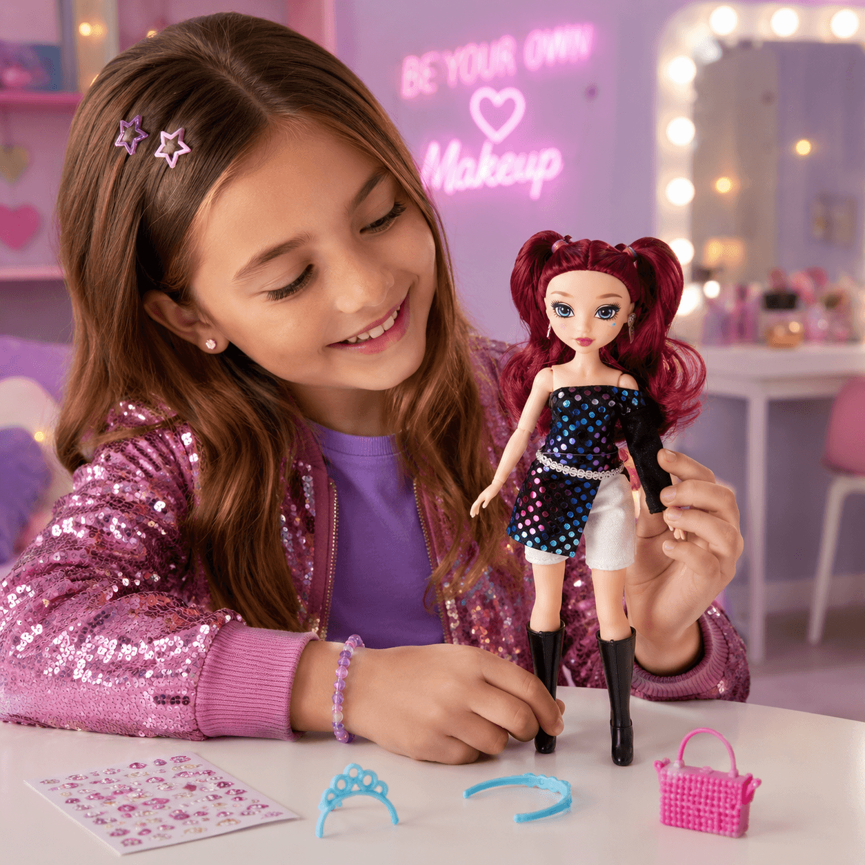 10-Inch Fashion Doll with Makeup Set for Girls 3+ online toy store product in Kuwait