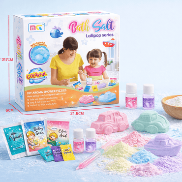 DIY Bath Salt Toy Kit – Lollipop Series Bath Bomb Making Set for Kids product details in Kuwait
