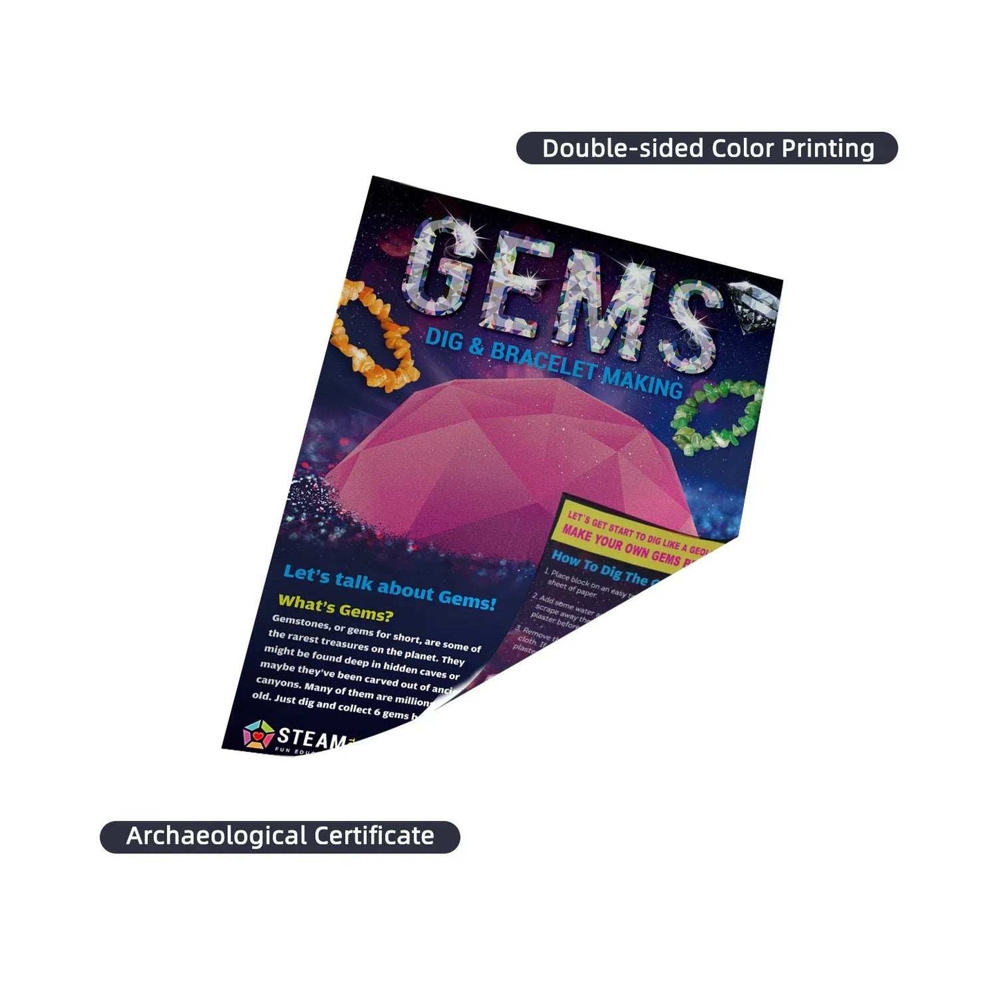 Gemstone Dig And Bracelet Making playtime toy for children in Kuwait