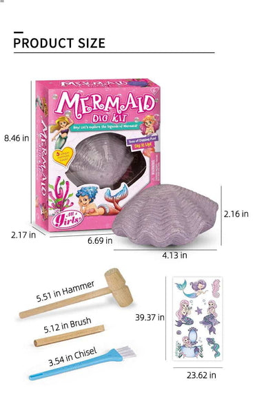 Mermaid Dig Kit product details for kids in Kuwait
