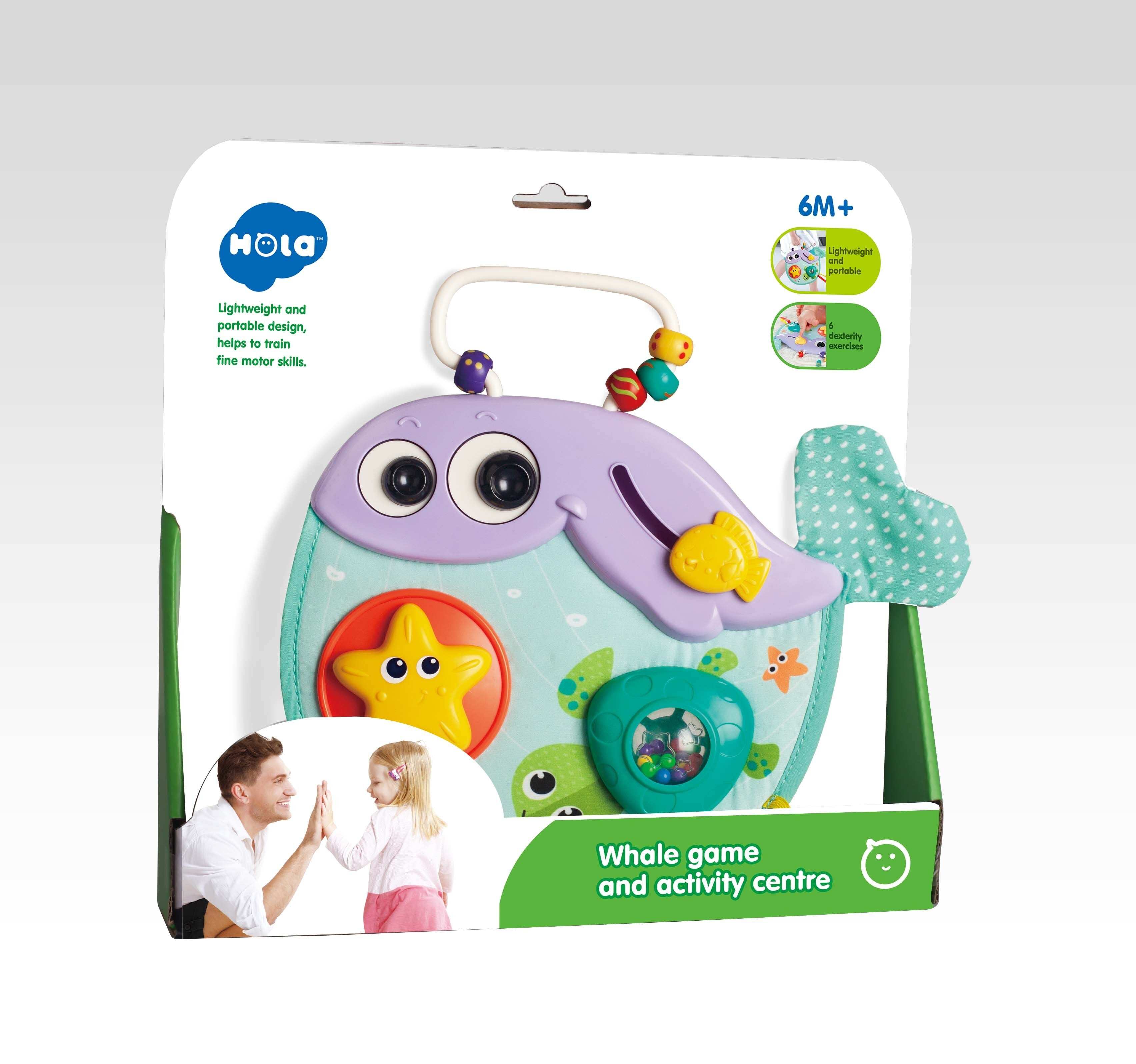 Hola Whale-Themed Educational Game and Activity Center – Baby Toys Kuwait Online Shopping