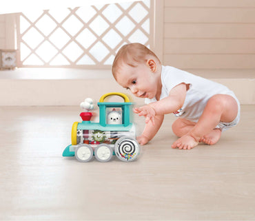 Push Along Train Engine Toy with Lights Learning for Toddlers product details in Kuwait