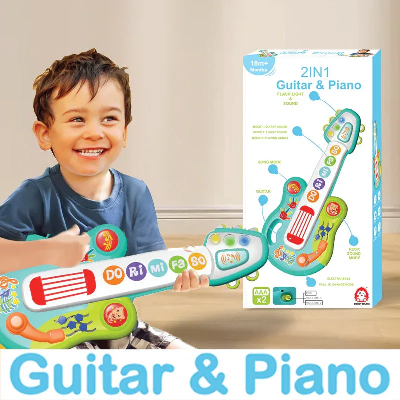 - Kids Guitar 2 In 1 Musical Instruments For Kids