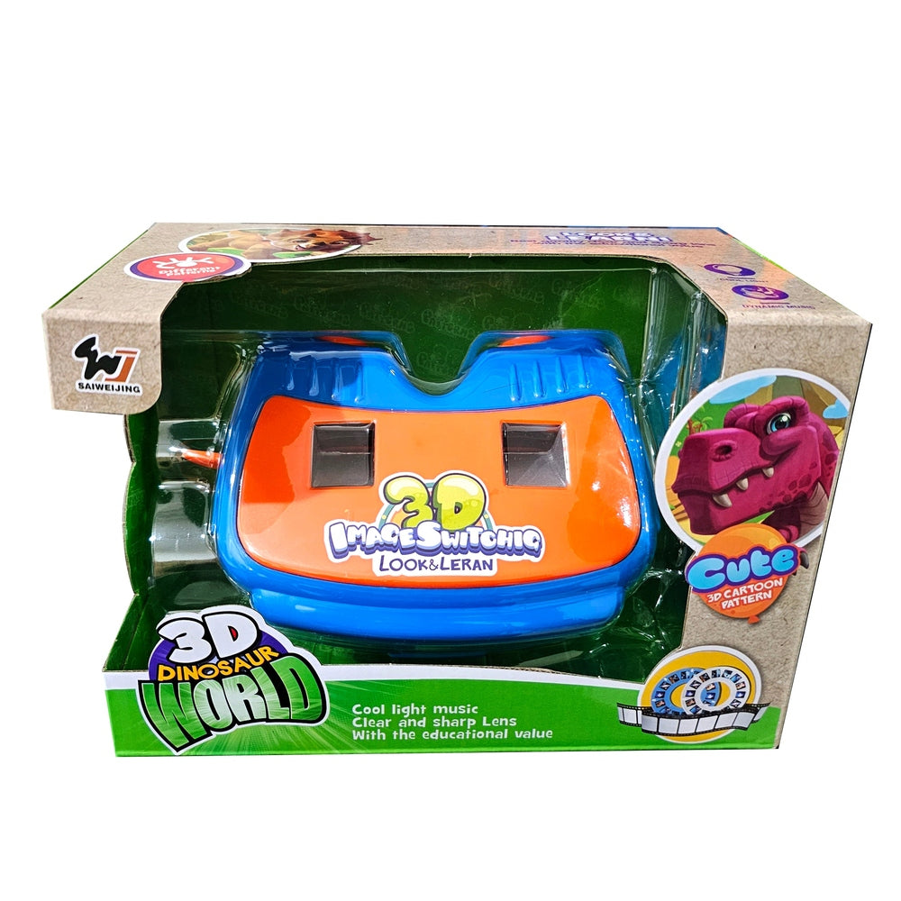 3D Viewer Shark Set with Light and Music - Blue