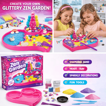 DIY Crystal Growing Tree & Glitter Sand Garden Set, Sensory Play Toy with product details for kids in Kuwait