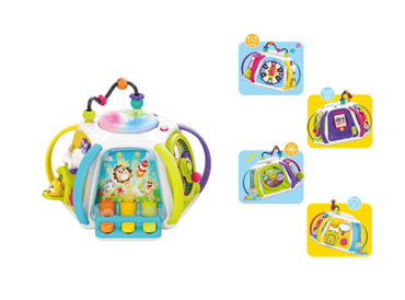 Hola Montessori Early Learning Busy Cube product details for kids in Kuwait