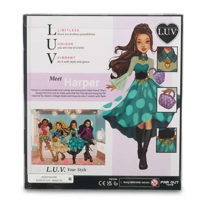 Harper Premium Fashion Doll - Blue gift toy for kids in Kuwait