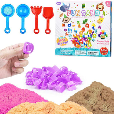Alphabet magic sand set for kids product details in Kuwait