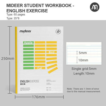 Mideer Student Workbook - English Exercise product details for kids in Kuwait