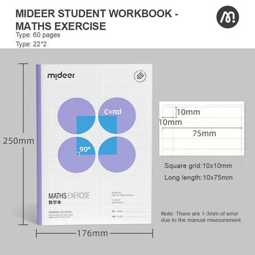mideer Student Workbook - Maths Exercise product details for kids in Kuwait